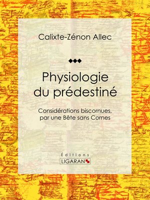 cover image of Physiologie du prédestiné
